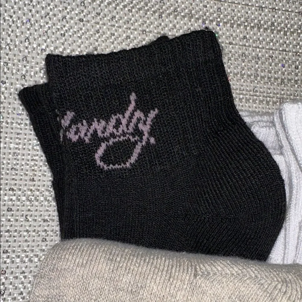 Ed Hardy White Black Tan Super Soft Tattoo Art Cushioned Quarter Socks 8 pack